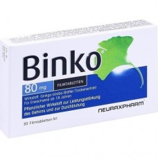 BINKO 80 mg Filmtabletten 30 St