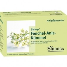 SIDROGA Fenchel Anis Kümmel Tee Filterbeutel 20 St