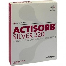 ACTISORB 220 Silver 6,5x9,5 cm steril Kompressen 10 St