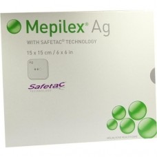 MEPILEX Ag Schaumverband 15x15 cm steril 5 St