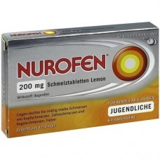 NUROFEN 200 mg Schmelztabletten Lemon 12 St
